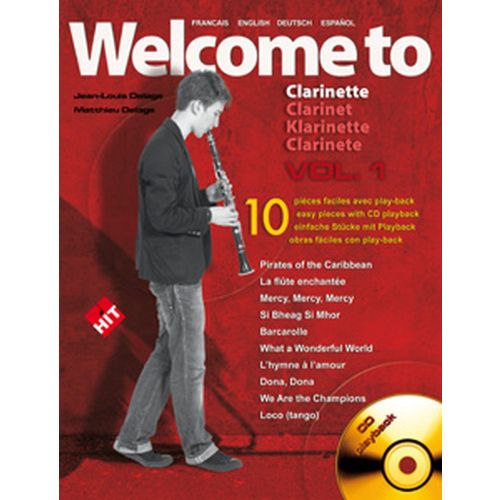 HIT DIFFUSION DELAGE JL&M - WELCOME TO CLARINET VOL.1 + CD