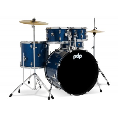 SETS DE BATERÍA COMPLETOS CENTERSTAGE BLUE SPARKLE PDCE2215KTRB