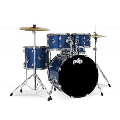 SETS DE BATERÍA COMPLETOS CENTERSTAGE BLUE SPARKLE PDCE2015KTRB