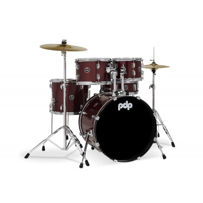 PDP BY DW SET COMPLETO BATTERIA CENTERSTAGE RED SPARKLE PDCE2015KTRR