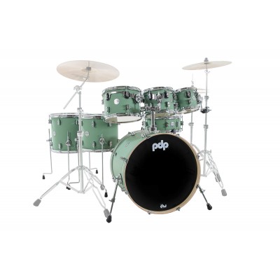 PDP BY DW Concept Maple Finish Ply CM7 Kit 22" Satin Seafoam