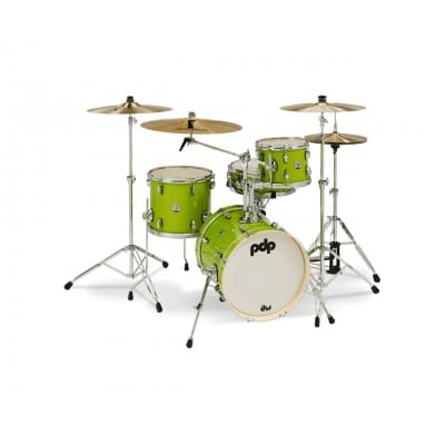 ELECTRIC GREEN SPARKLE SHELL SET NEW YORKER PDNY1604EL