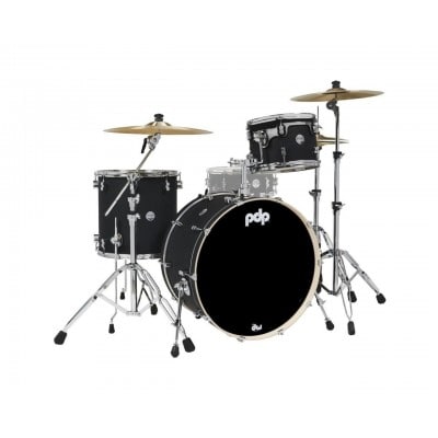 Pdp By Dw Concept Maple Finish Ply Rock Kit 24 Satin Black Pdcm24rkbk