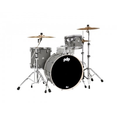 PDP by DW CONCEPT MAPLE FINISH PLY ROCK KIT 24SATIN PEWTER PDCM24RKSP