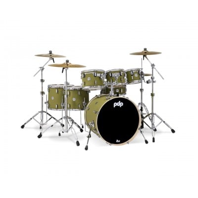 PDP by DW CONCEPT MAPLE FINISH PLY CM7 KIT 22SATIN OLIVE PDCM2217SO