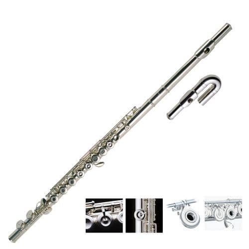 Pearl Flute Quantz 505rus Tete Droite + Courbe 