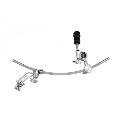 PEARL DRUMS HARDWARE CHC-200 - BOOMRANG CURVED CYMBAL HOLDER ON DRUM RACK