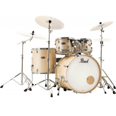 PEARL DRUMS DECADE MAPLE 6 FUTS ROCK 22 SATIN GOLD MERINGUE 