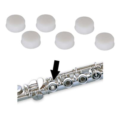 PEARL FLUTE PP005 - BOUCHONS DE CLES SILICONE POUR FLUTE (X6) 