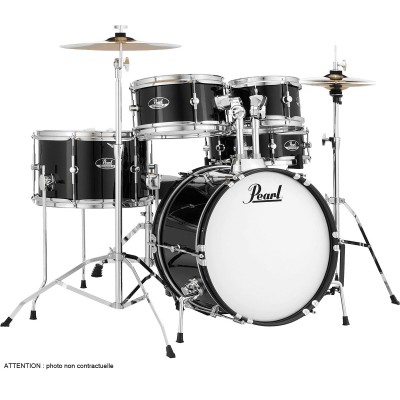 ROADSHOW JUNIOR 16 + SOLAR CYMBALS - JET BLACK 