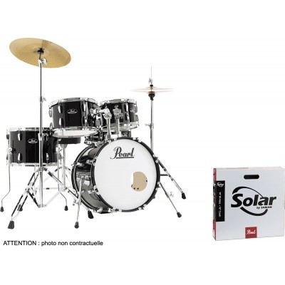 ROADSHOW JAZZ 18 JET BLACK + SOLAR CYMBALS