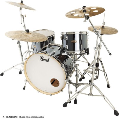 Pearl Drums Session Studio Select 3 Futs  Rock 24?? Black Mirror Chrome 