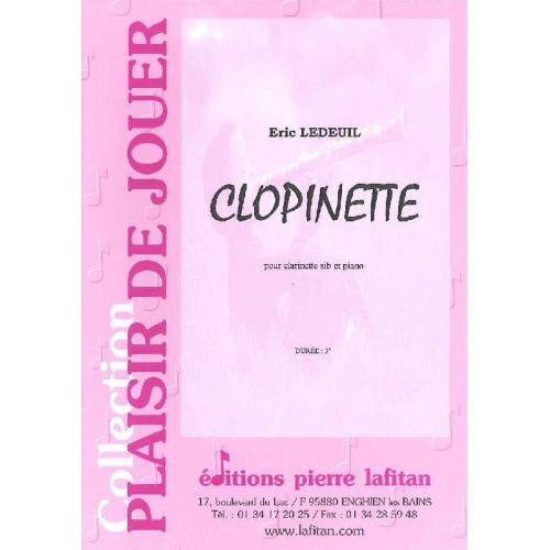 LEDEUIL E. - CLOPINETTE - CLARINETTE ET PIANO