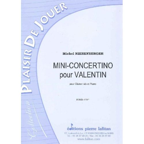  Nierenberger Michel - Mini-concertino Pour Valentin - Clairon Et Piano