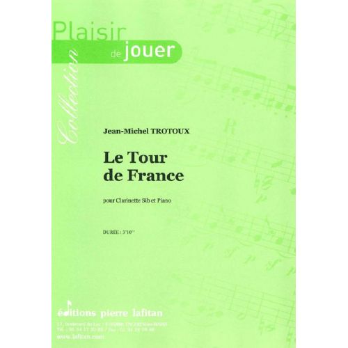 TROTOUX JEAN-MICHEL - LE TOUR DE FRANCE - CLARINETTE ET PIANO