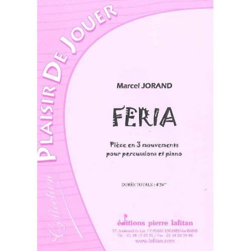 JORAND MARCEL - FERIA - PERCUSSIONS ET PIANO