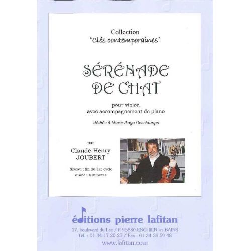 LAFITAN JOUBERT CLAUDE-HENRY - SERENADE DE CHAT - VIOLON ET PIANO