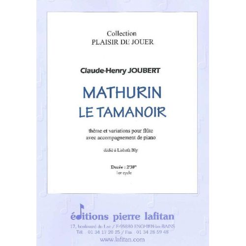 JOUBERT CLAUDE-HENRY - MATHURIN LE TAMANOIR - FLUTE ET PIANO