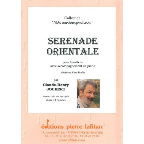 JOUBERT CLAUDE-HENRY - SERENADE ORIENTALE - HAUTBOIS ET PIANO