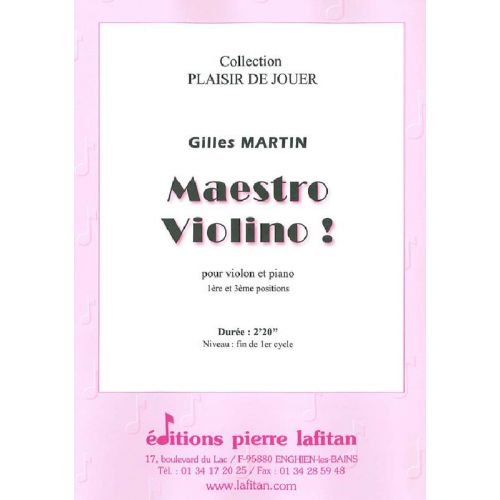 MARTIN GILLES - MAESTRO VIOLINO! - VIOLON ET PIANO