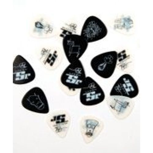 D'ADDARIO AND CO JOE SATRIANI GUITAR PICKS BLACK 10 PACK MEDIUM