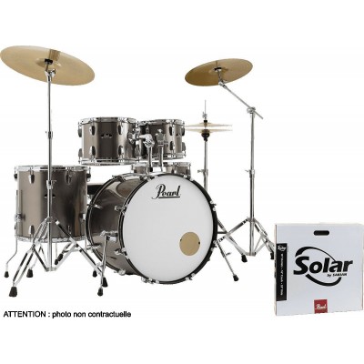 PEARL DRUMS BATTERIE ROADSHOW 4F ROCK 22+ B-50 + RIDE 20SOLAR BRONZE METALLIC