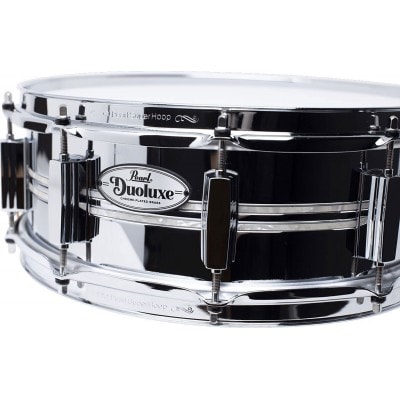 PEARL DRUMS CAISSE CLAIRE 14X5DUOLUXE CHROME / LAITON