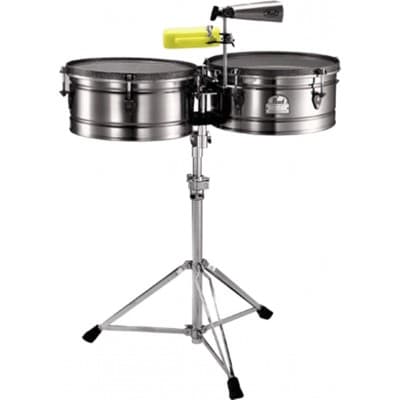 PEARL DRUMS 14 AND 15" LATIN TIMBALES SIGNATURE MARC QUINON