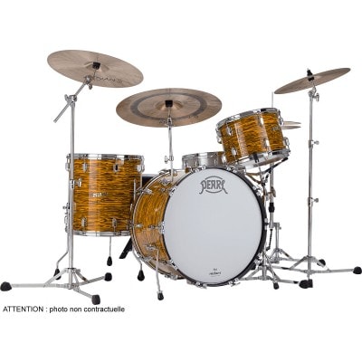 PEARL DRUMS PRESIDENT DELUXE ROCK 22 3 FUTS SUNSET RIPPLE