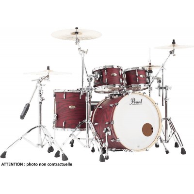 PEARL DRUMS BATTERIE SESSION STUDIO SELECT 4F ROCK 22SCARLET ASH