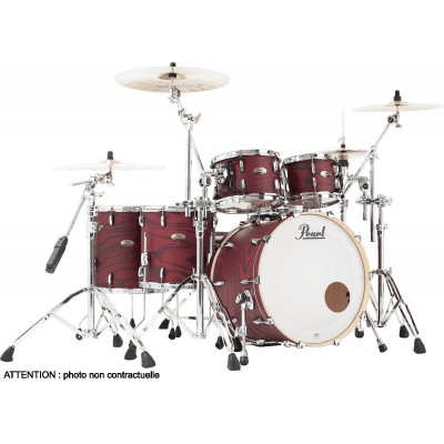 PEARL DRUMS BATTERIE SESSION STUDIO SELECT 5F ROCK 22SCARLET ASH