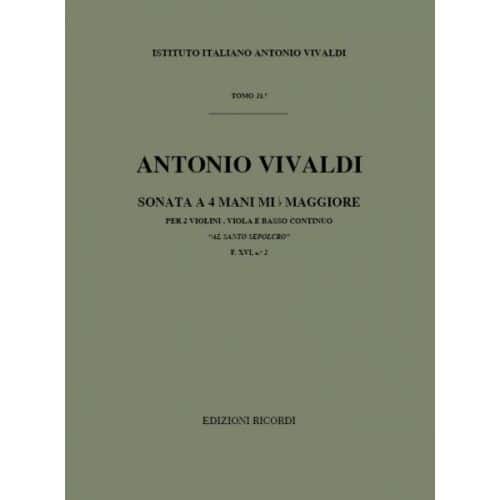 VIVALDI A. - SONATA IN MI BEM. RV 130 - 2 VIOLONS ET ALTO