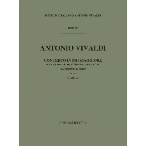 VIVALDI A. - CONCERTO IN MI BEM. - LA TEMPESTA DI MARE - ORCHESTRA