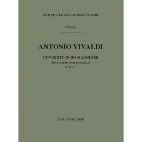 VIVALDI A. - CONCERTO IN DO RV 533 - F.VI/2 - FLUTE, CORDE ET BASSE CONTINUE