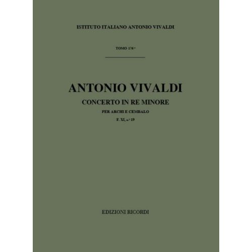 VIVALDI A. - CONCERTO IN RE MIN. RV 127 - F.XI/19 - CORDES ET BASSE CONTINUE