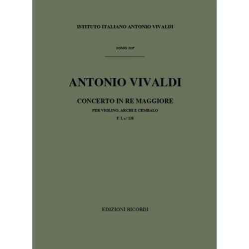 VIVALDI A. - CONCERTO PER VIOLINO, ARCHI E CEMALO