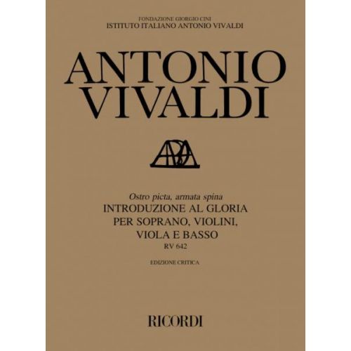 RICORDI VIVALDI A. - OSTRO PICTA, ARMATA SPINA RV 642 - COMMENTAIRE CRITIQUE