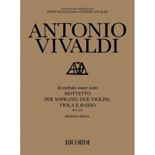 VOCAL SHEETS - VIVALDI IN TURBATO MARE IRATO RV 627