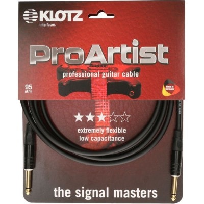 KLOTZ PRO ARTIST INSTR. CABLE 3M ,JACK 2P - JACK 2P