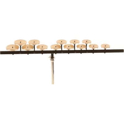 SET OF TREBLE CROTCHETS WITH MOUNTING BAR AND STAND