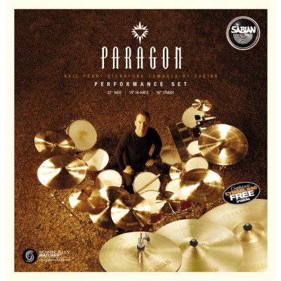 Pack Cymbales Sabian Neil Peart Paragon Harmonique - Np5005n 