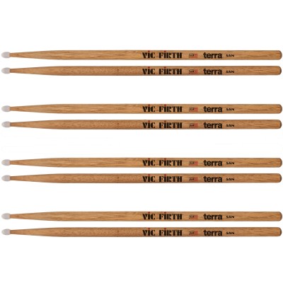 VIC FIRTH PACK 4 PAIRS 5AN AMERICAN CLASSIC TERRA