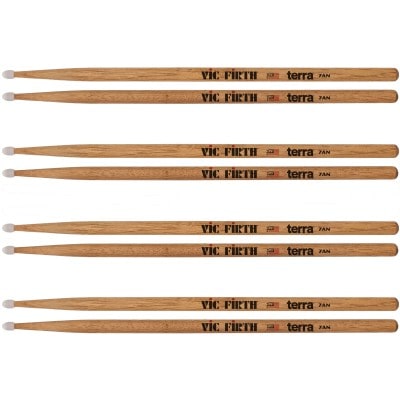 VIC FIRTH PACK 4 PAIRES 7AN AMERICAN CLASSIC TERRA