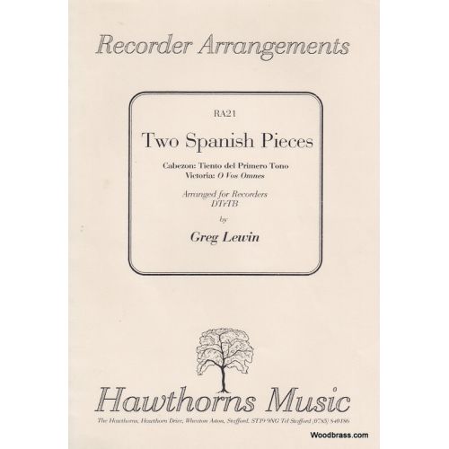 HAWTHORNS MUSIC TWO SPANISH PIECES - 4 FLUTES A BEC