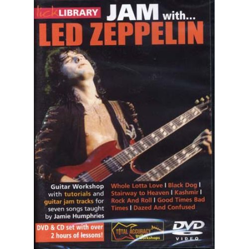 ROADROCK INTERNATIONAL METHODE DVD - LICK LIBRARY JAM WITH LED ZEPPELIN DVD + CD