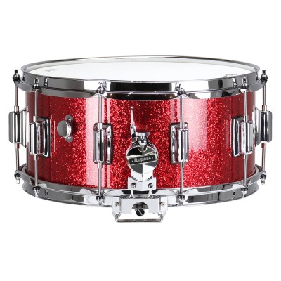 ROGERS DRUMS 14" X 6.5" DYNA-SONIC 37-RSL RED SPARKLE - BEAVERTAIL