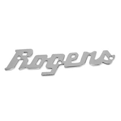 Rogers Drums 5slogo Logo Badge Acier Chrome