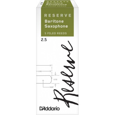 D'ADDARIO - RICO BLÄTTER FÜR BARITON SAXOPHON RESERVE FORCE 2.5