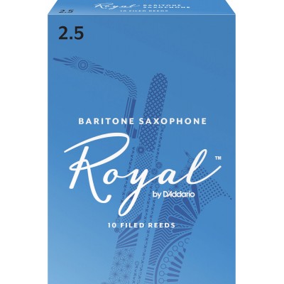 D'ADDARIO - RICO ROYAL BARITONE SAXOPHONE REEDS 2.5