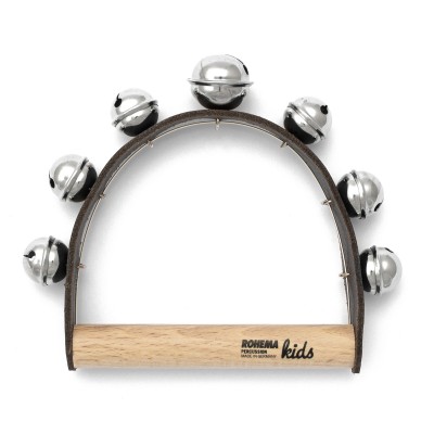 LEATHER HANDLE WITH 6 BELLS - MEDIUM PITCH - 1+